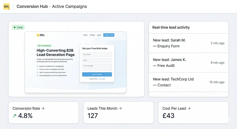 Capture phase — Turn visitors into qualified leads.